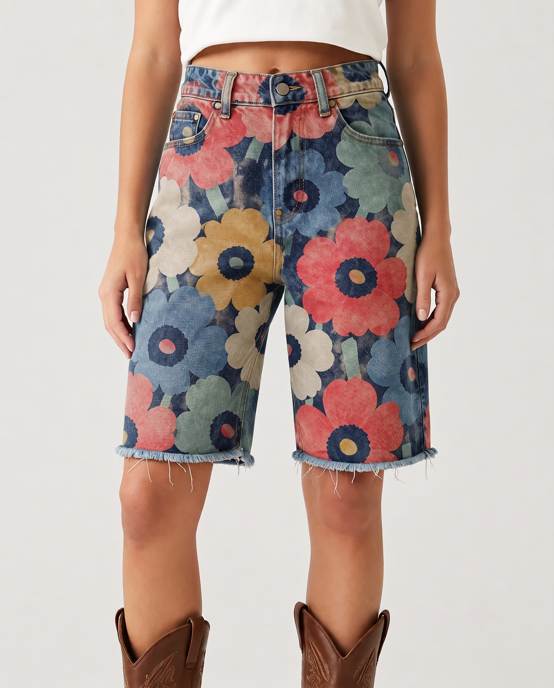 Copper Thistle Bloom RB-BOT08 – Back View – Riley – Medium Blue