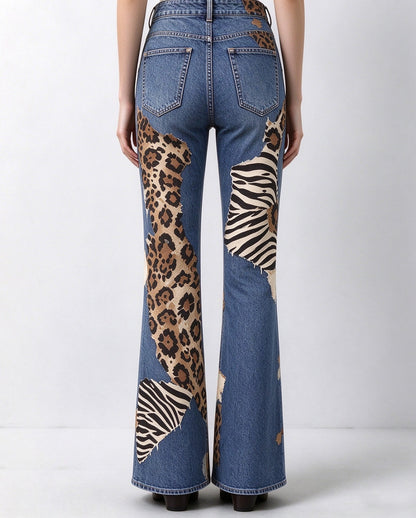 Prairie Patchwork Hide Bootcut Jeans
