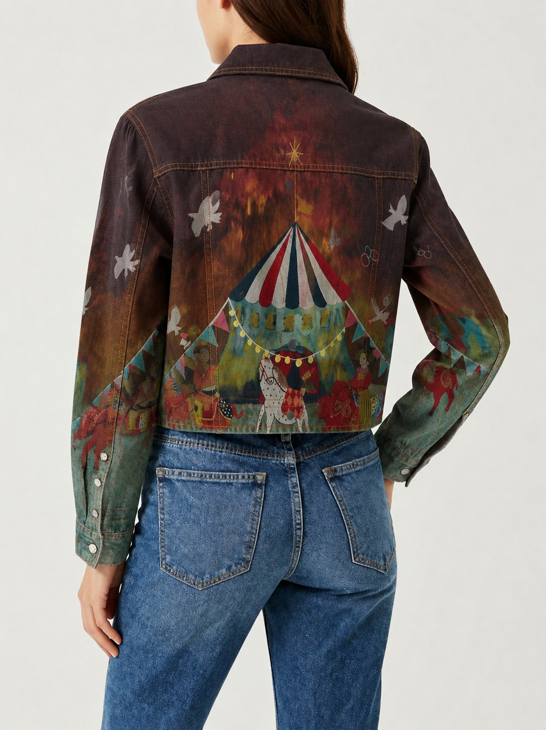 Carnival Outlaw RB-JKT01 – Back View – Riley – Brown, Teal