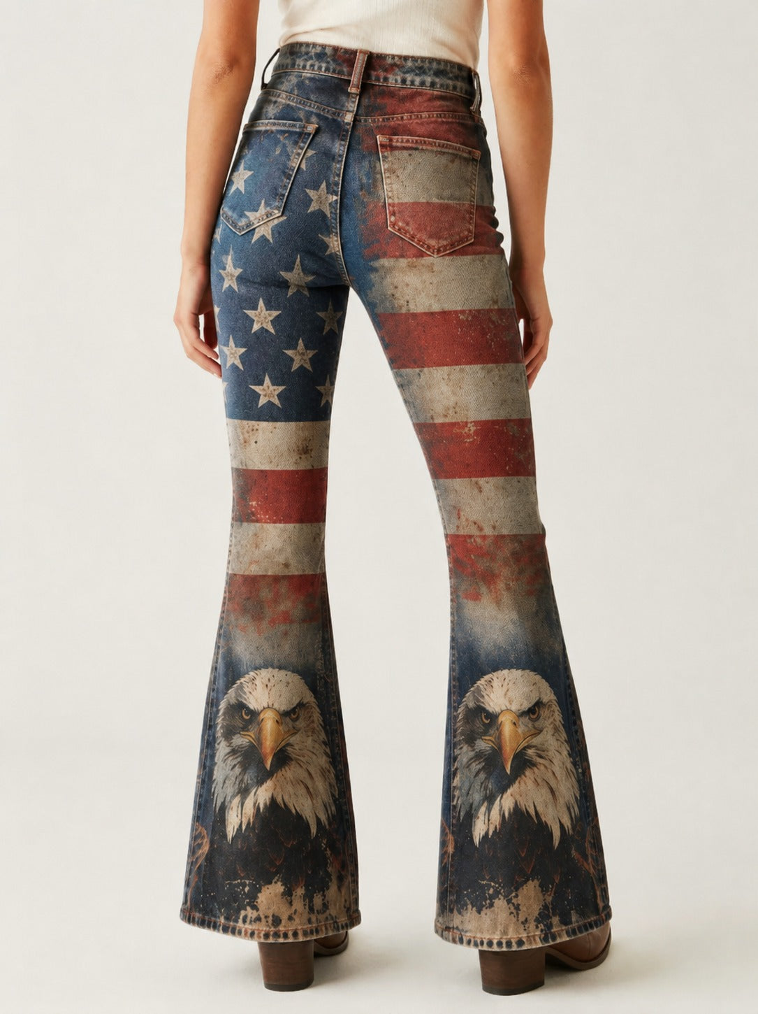 Liberty Hawk RB-BOT04 – Back View – Riley – blue, red, white, brown