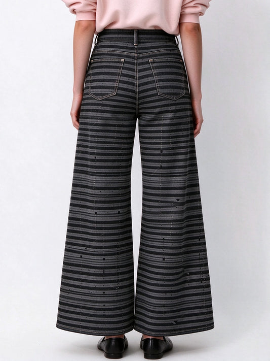 Midnight Trail Wide-Leg Jeans