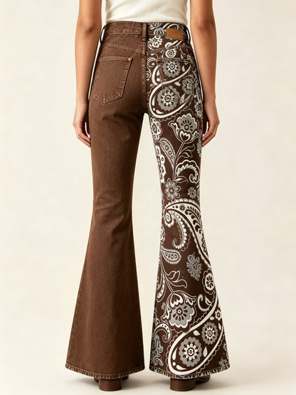 Prairie Bloom Brown RB-BOT04 – Back View – Riley – brown