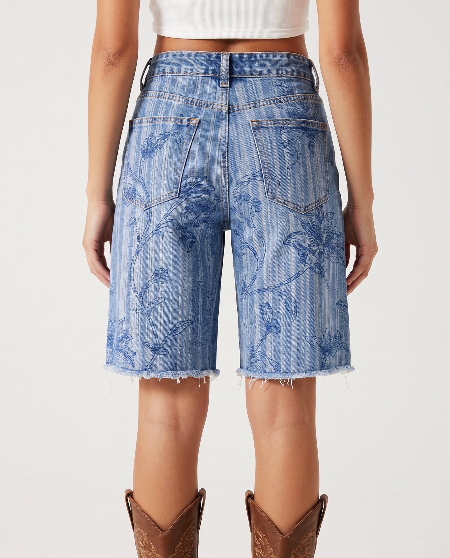 Desert Bloom Light RB-BOT08 – Back View – Riley – Light Wash