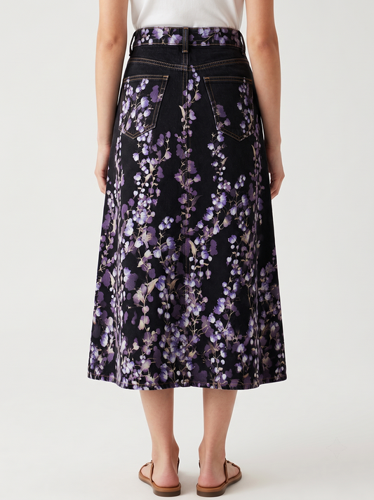 Cactus Moon RB-SKT10 – Back View – Jessie – black, purple