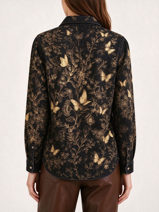 Golden Prairie Long Sleeve Denim Shirt