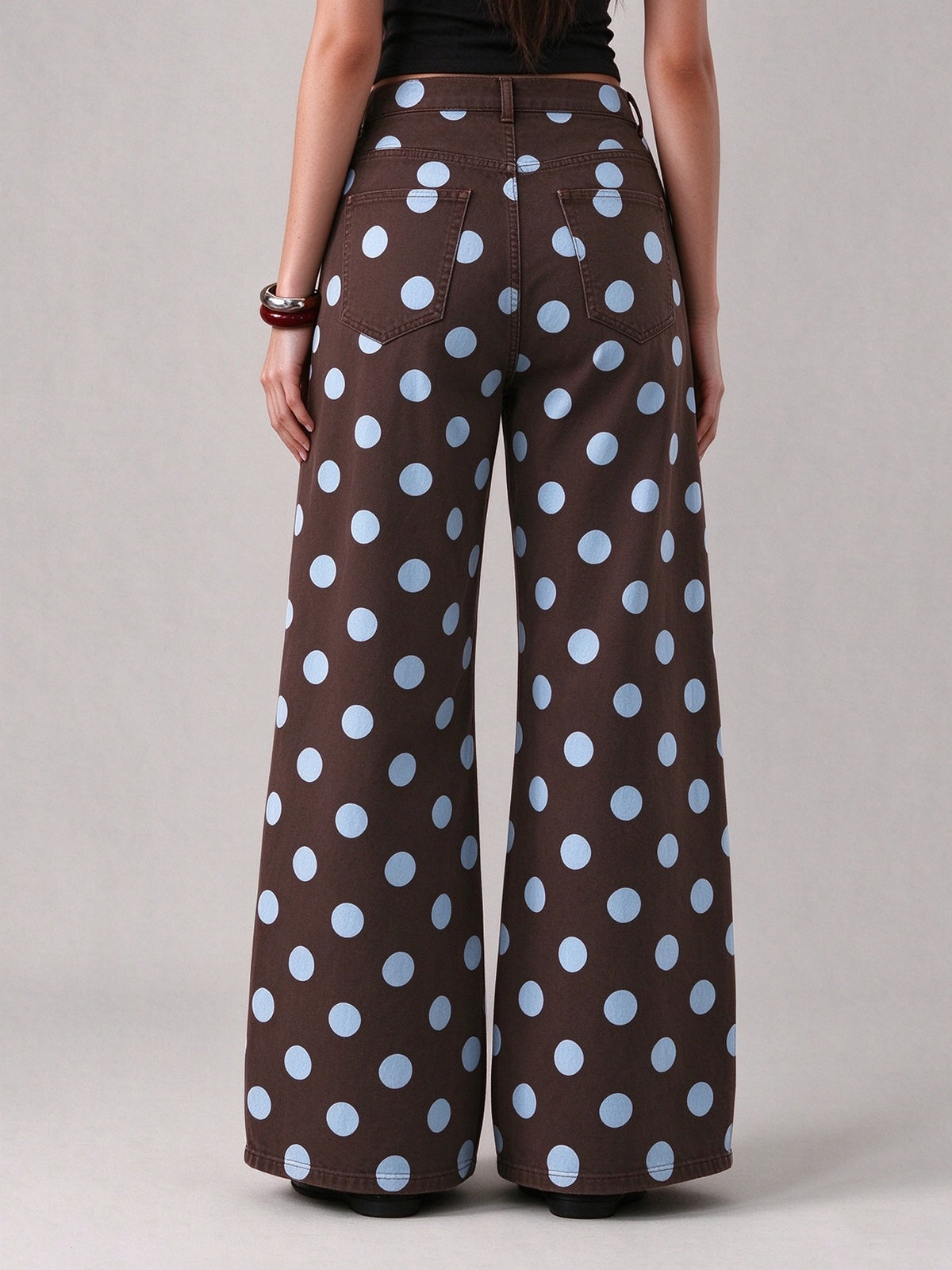 Rodeo Moon Dots Wide-Leg Jeans