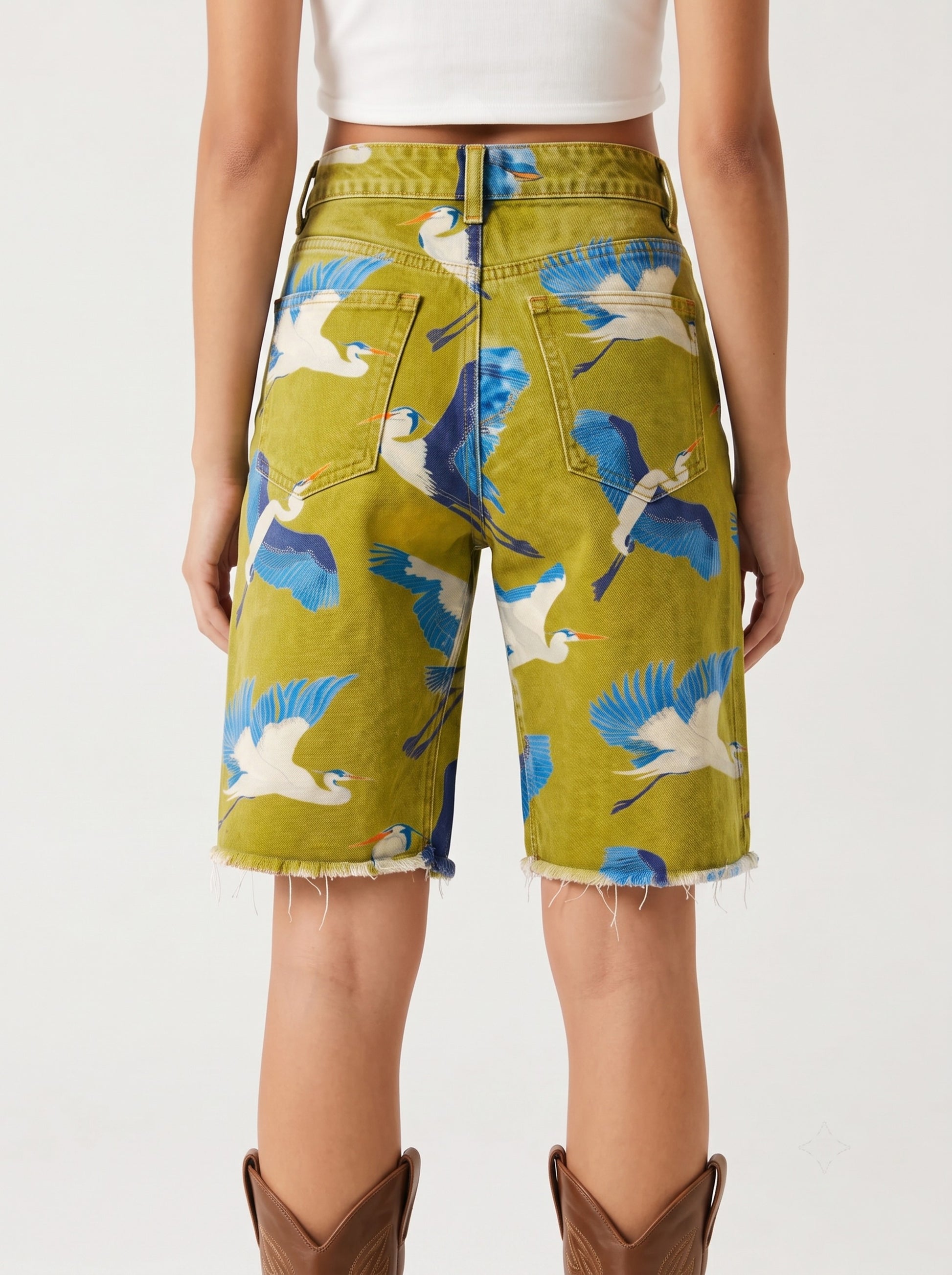 Blue Heron Rodeo RB-BOT08 – Back View – Riley – olive green