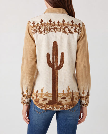 Desert Mirage RB-TOP16 – Back View – Riley – Beige, Brown