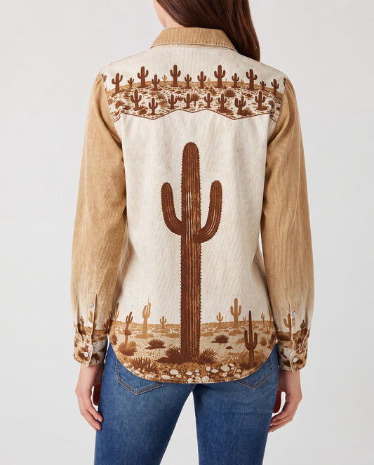 Desert Mirage RB-TOP16 – Back View – Riley – Beige, Brown