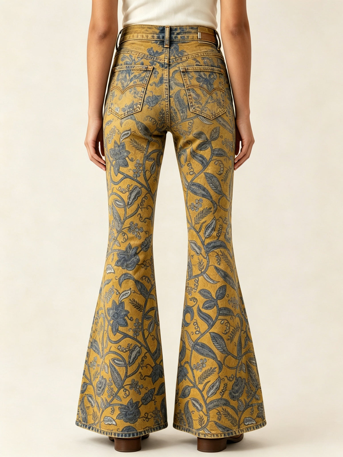 Prairie Bloom Mustard RB-BOT04 – Back View – Riley – Mustard Yellow