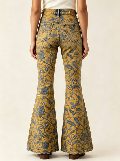Prairie Bloom Mustard RB-BOT04 – Back View – Riley – Mustard Yellow