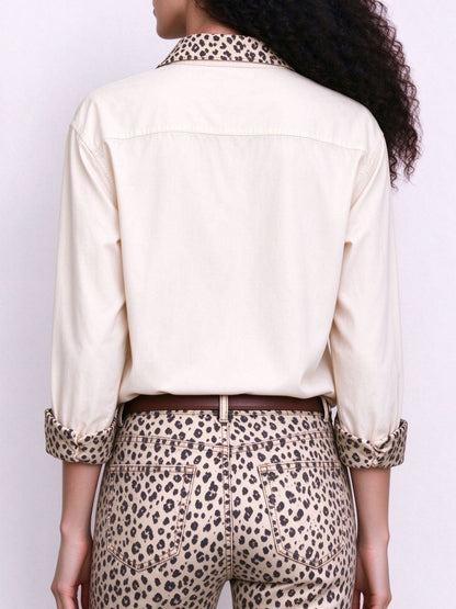 Dusty Trail Spots Long Sleeve Denim Shirt