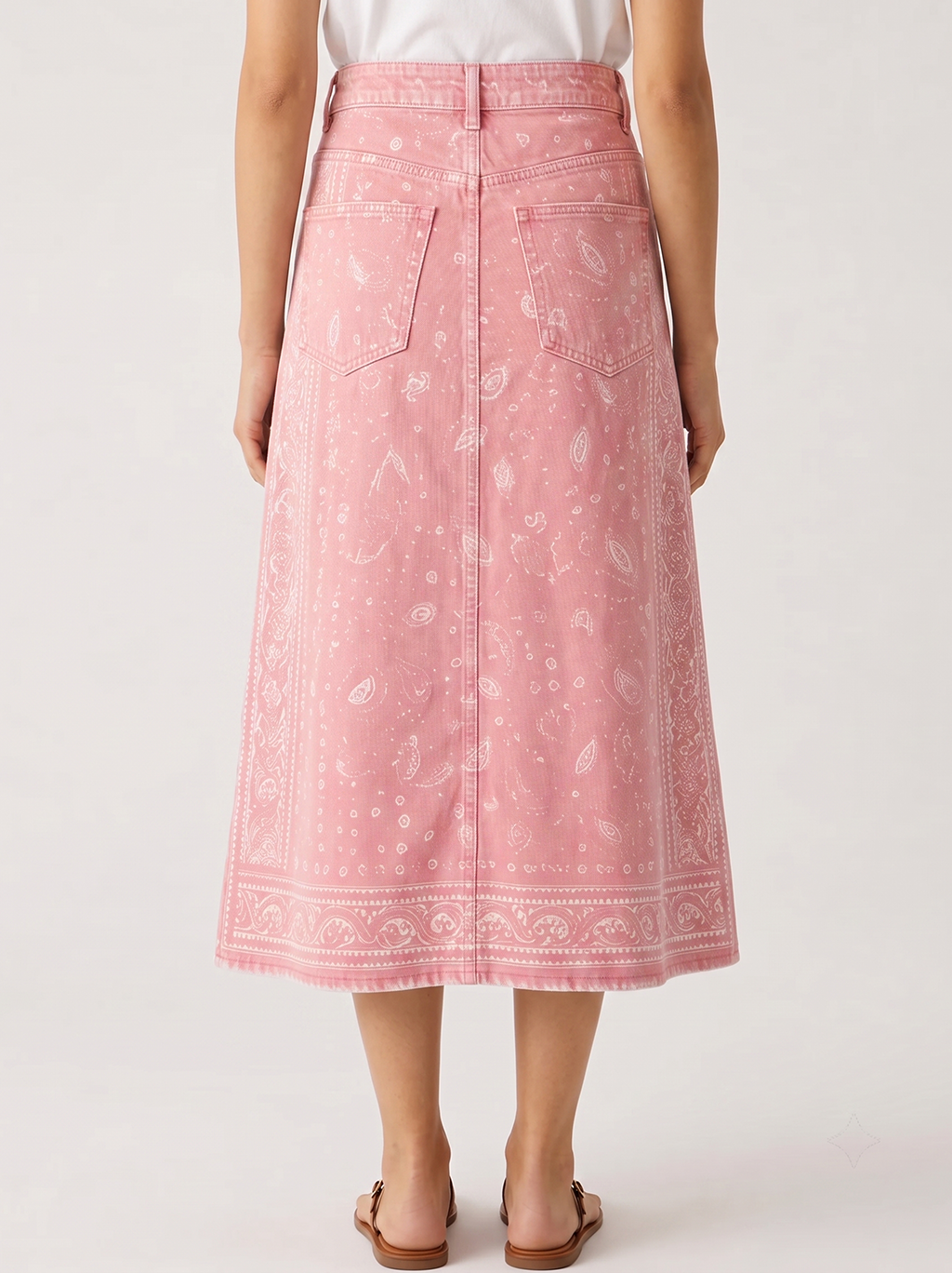 Pink Sage Mirage RB-SKT10 – Back View – Jessie – pink