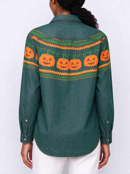 Jack O' Range Long Sleeve Denim Shirt