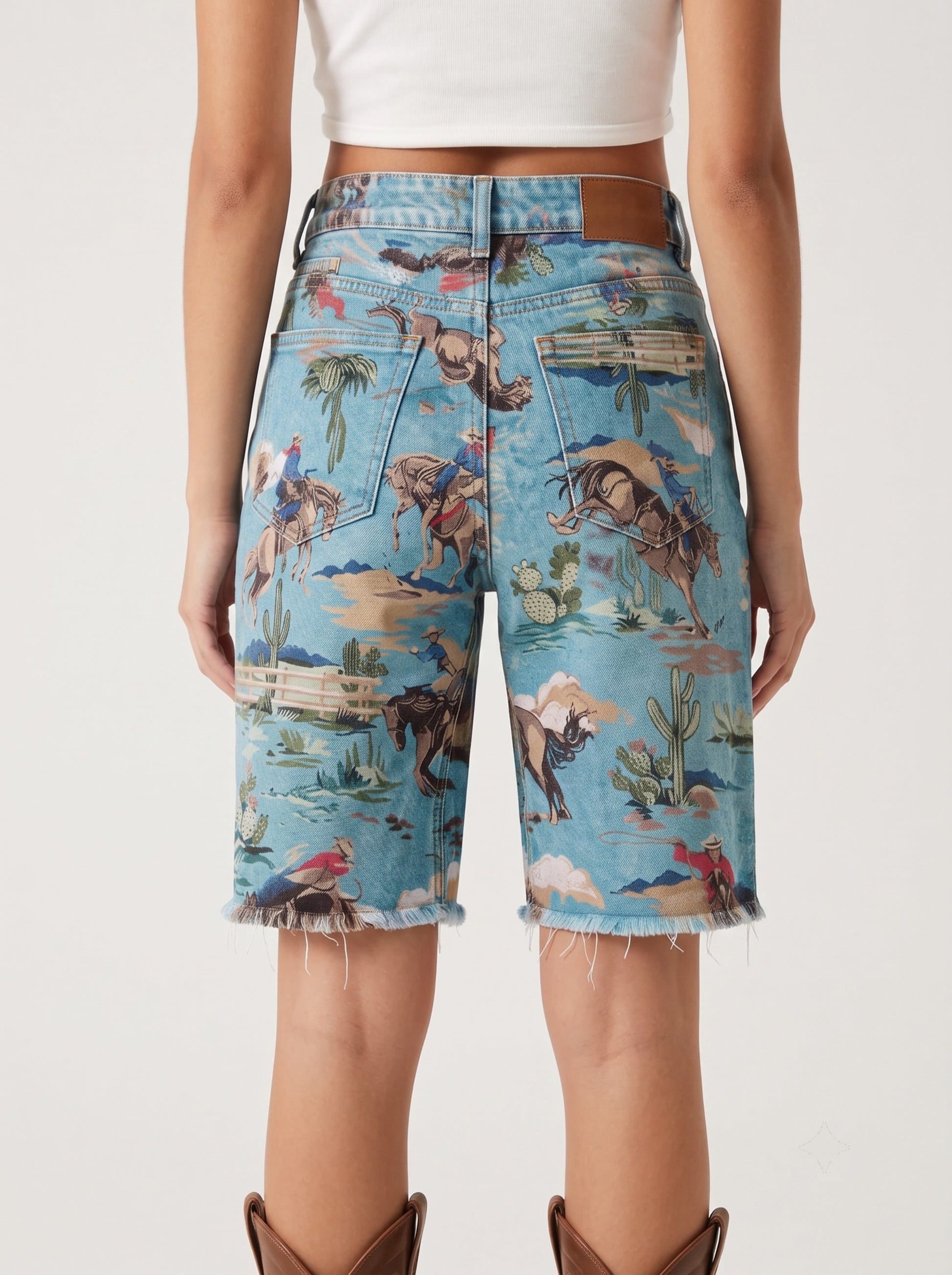 Rodeo Reverie RB-BOT08 – Back View – Riley – light blue