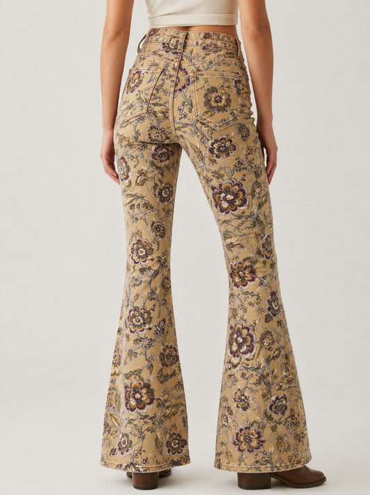 Desert Bloom Tan RB-BOT04 – Back View – Riley – tan
