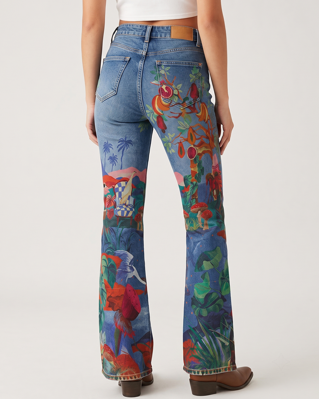 Mystic Mesa Bootcut Jeans – Back View – Riley – blue