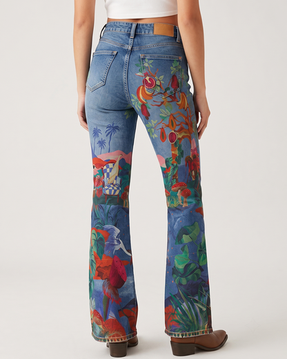 Mystic Mesa Bootcut Jeans – Back View – Riley – blue