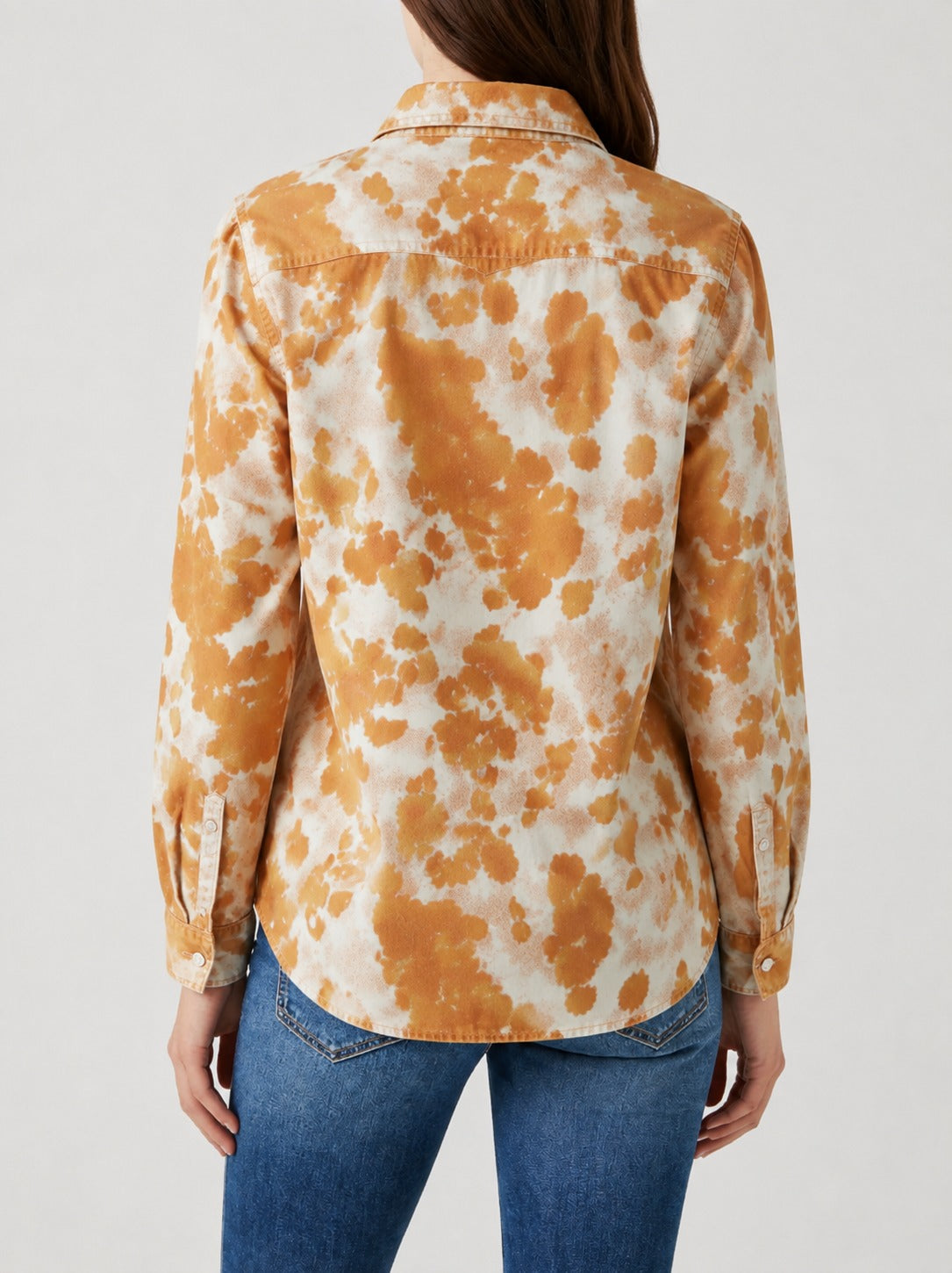 Sunset Prairie Orange RB-TOP16 – Back View – Riley – orange, cream