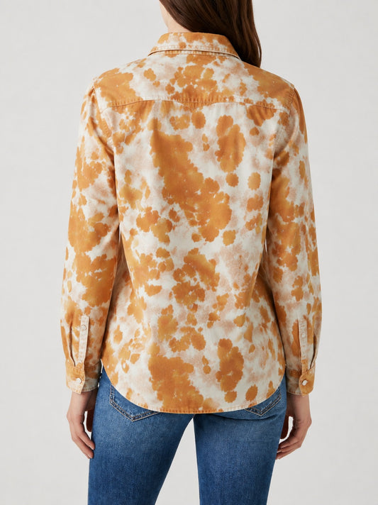 Sunset Prairie Orange RB-TOP16 – Back View – Riley – orange, cream