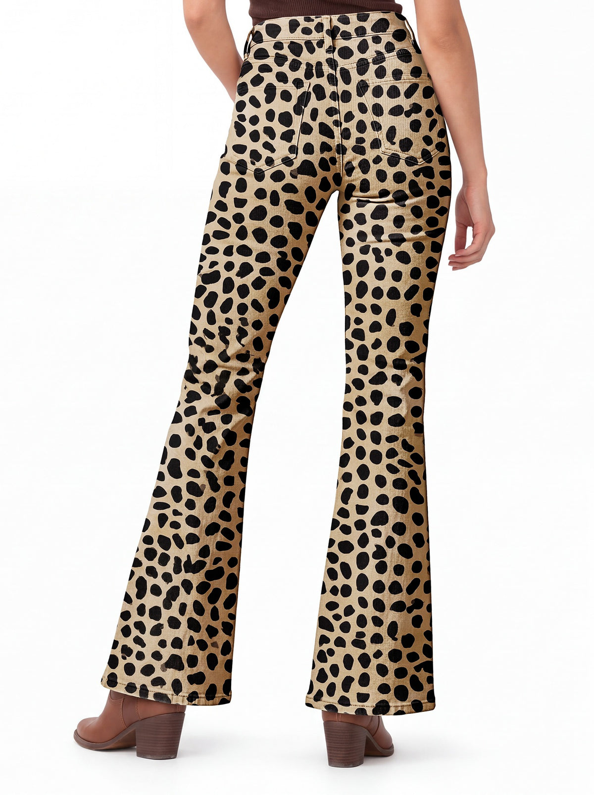 Outlaw Cheetah Spots Bootcut Jeans