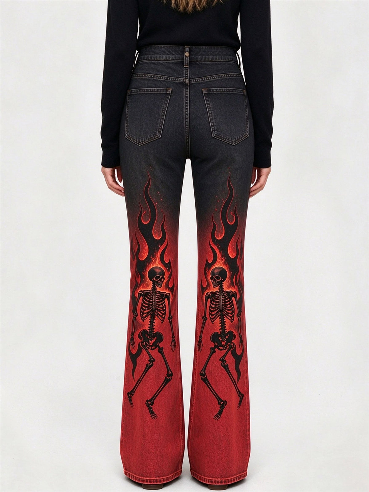 Crimson Burn Bootcut Jeans