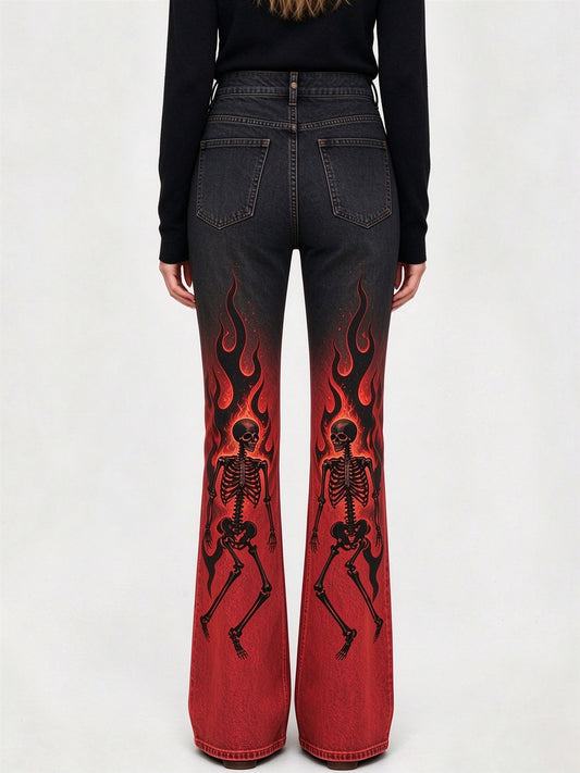 Crimson Burn Bootcut Jeans