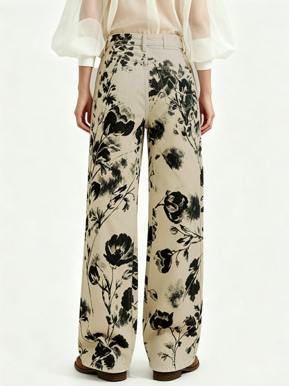 Prairie Bloom Beige RB-BOT05 – Back View – Riley – beige