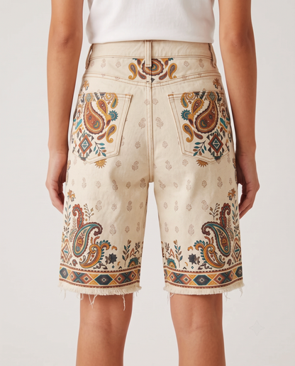 Desert Paisley Cream RB-BOT08 – Back View – Riley – Cream