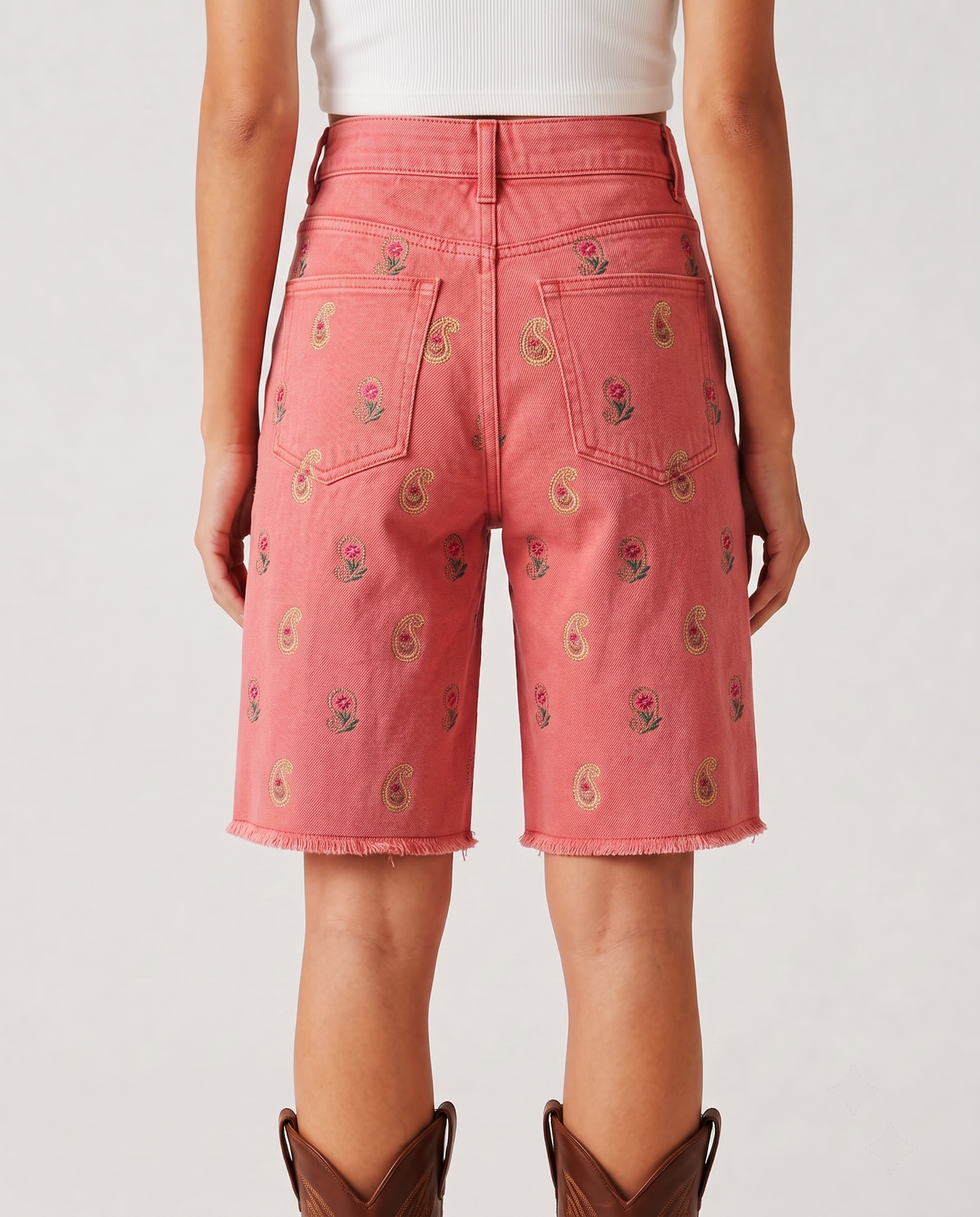 Paisley Prairie Pink RB-BOT08 – Back View – Riley – Pink