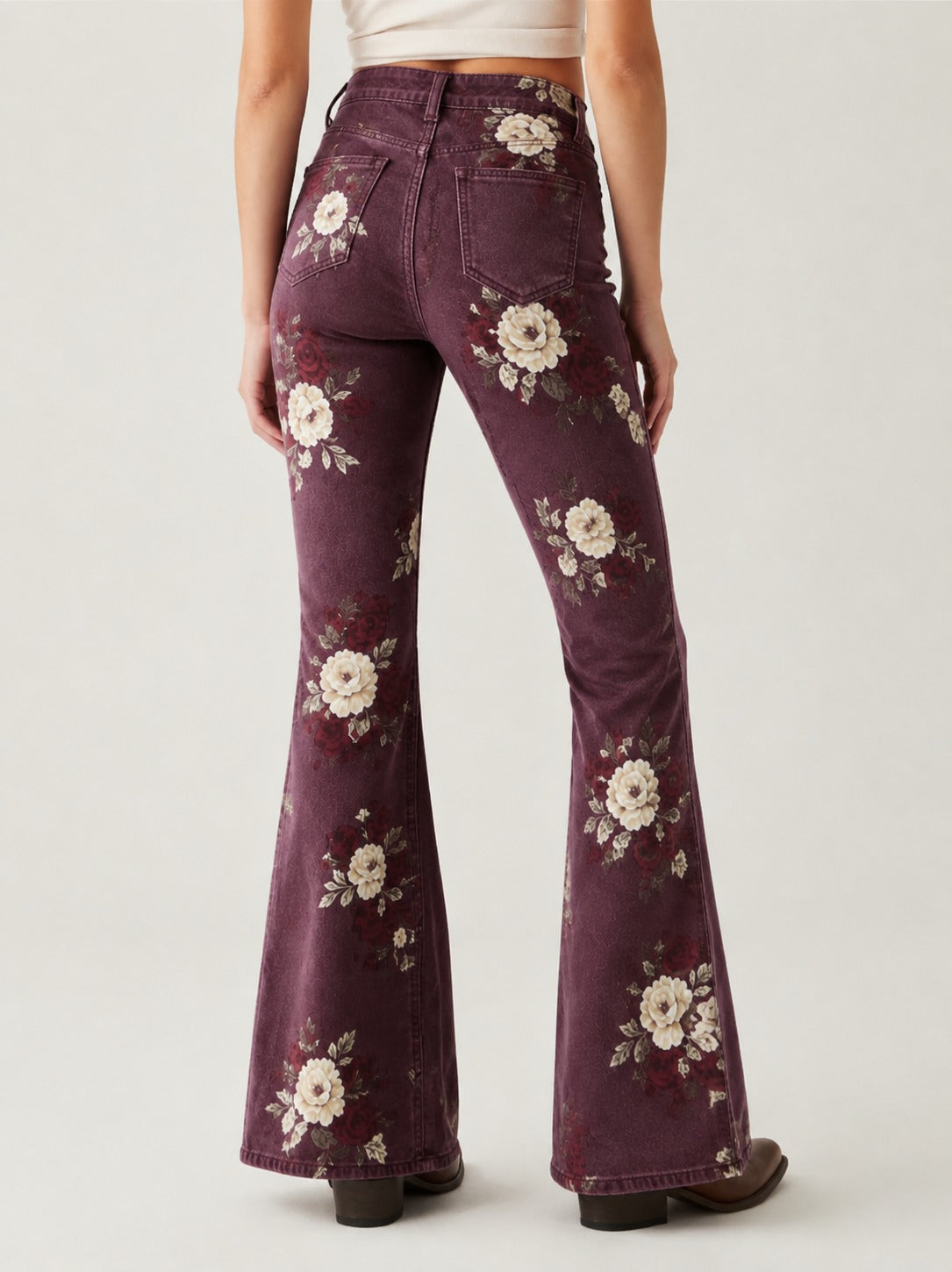 Prairie Bloom RB-BOT04 – Back View – Riley – Denim