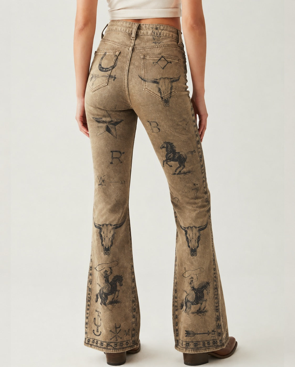 Desert Mirage Tan RB-BOT04 – Back View – Riley – tan