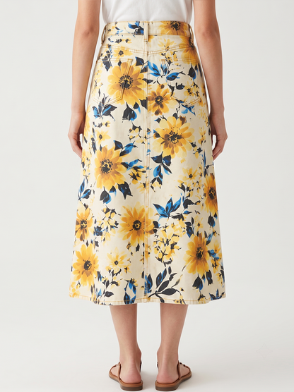 Sunset Sage Yellow RB-SKT10 – Back View – Jessie – yellow