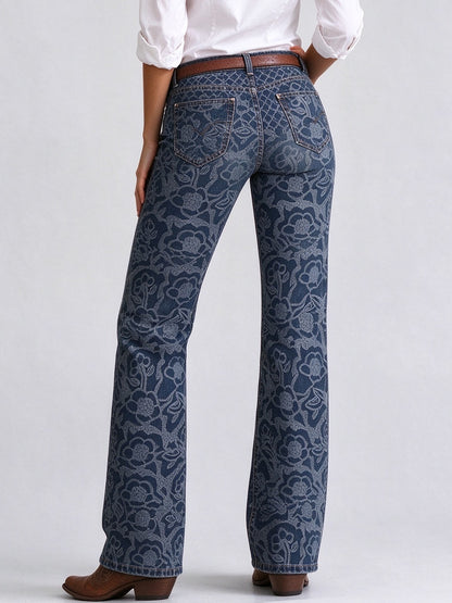 Ridge Bluebonnet Low-Rise Bootcut Jeans