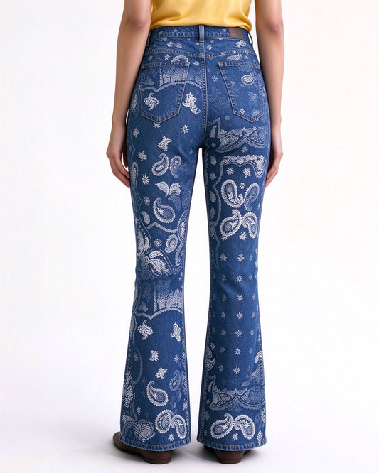 Bandana Trail Bootcut Jeans