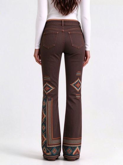 Sierra Diamond Trail Low-Rise Bootcut Jeans