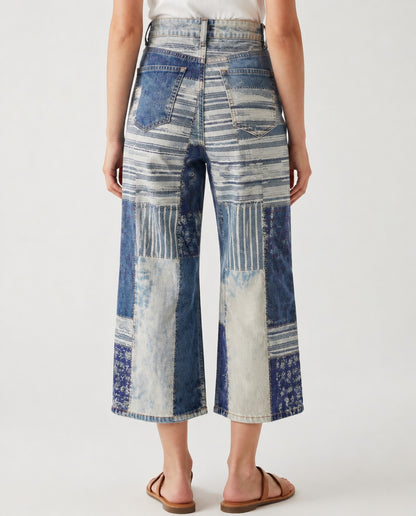 Rustler's Patchwork RB-BOT24 – Back View – Riley – Blue