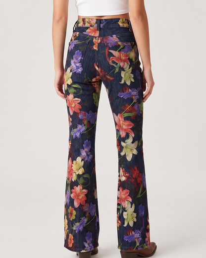 Wildflower Rodeo Bootcut Jeans – Back View – Riley – navy