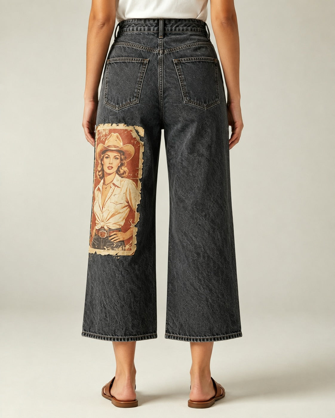 Prairie Queen RB-BOT24 – Back View – Riley – dark indigo