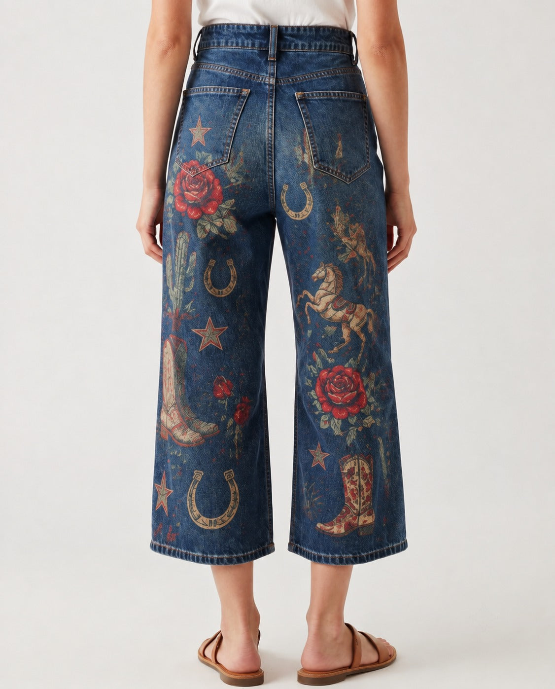 Desert Rose Ride RB-BOT24 – Back View – Riley – Denim