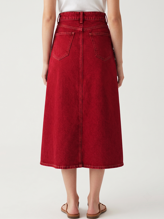 Crimson Range RB-SKT10 – Back View – Jessie – crimson