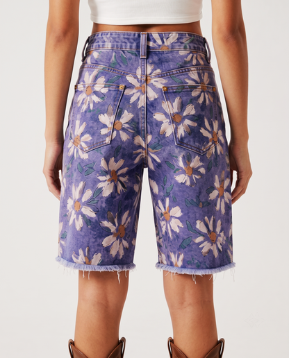 Daisy Desert Purple RB-BOT08 – Back View – Riley – Purple Wash