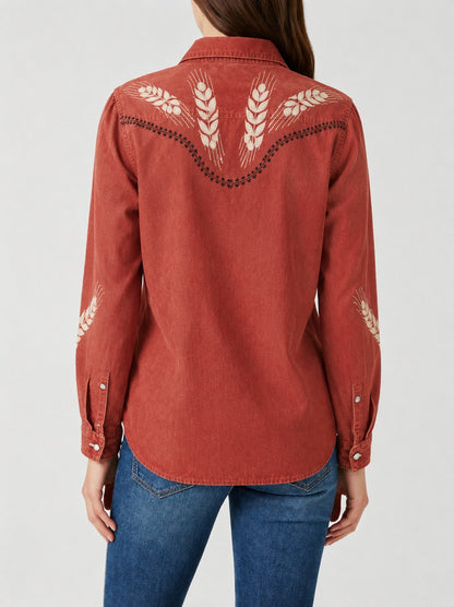 Prairie Wheat RB-TOP16 – Back View – Riley – rust