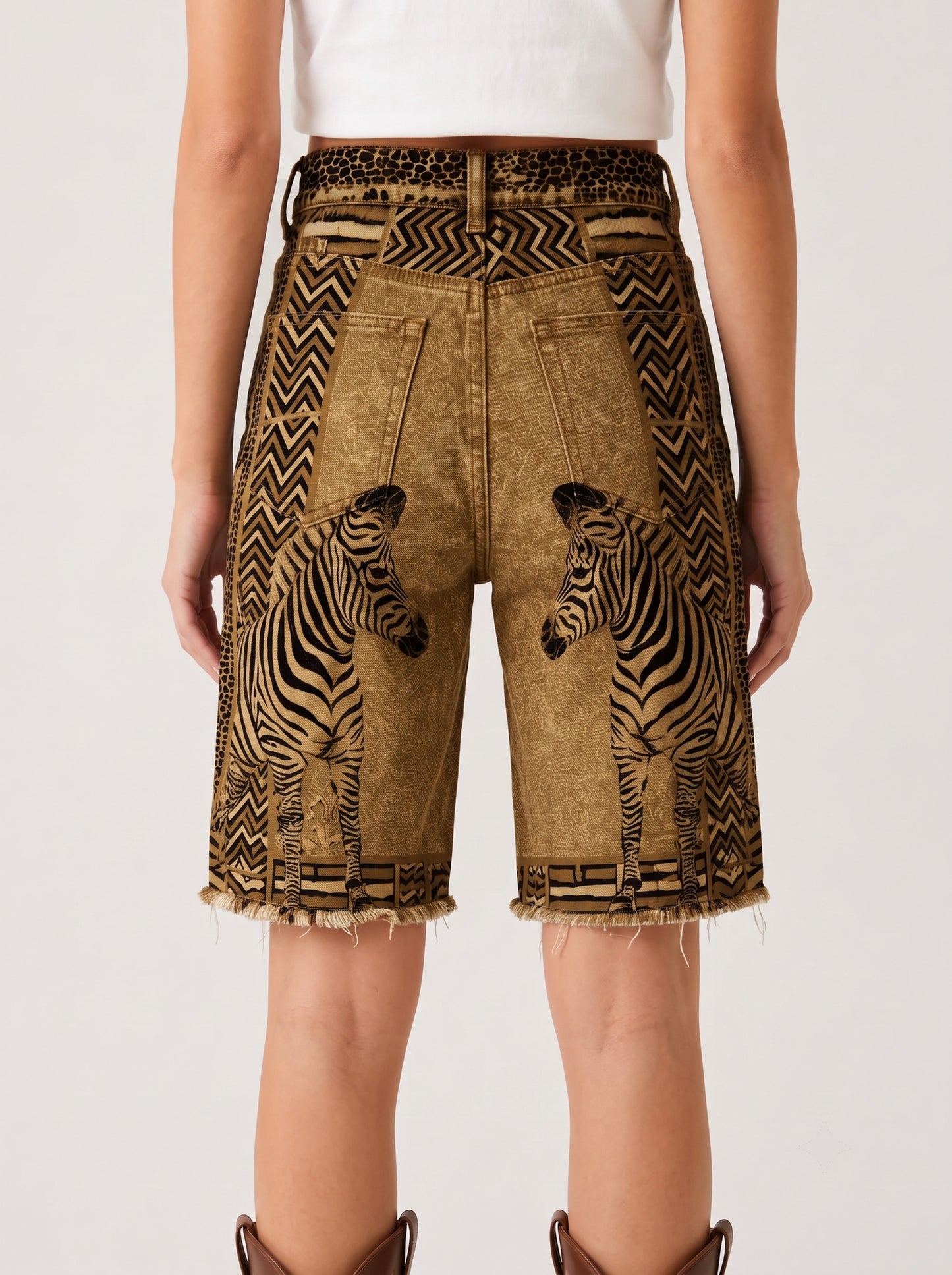 Zebra Trail RB-BOT08 – Back View – Riley – gold, black