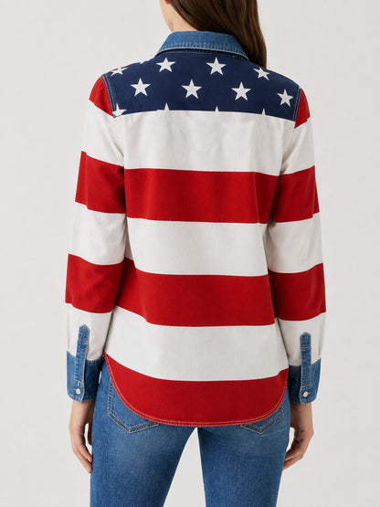 Starlight Range RB-TOP16 – Back View – Riley – Blue, Red, White