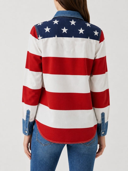 Starlight Range RB-TOP16 – Back View – Riley – Blue, Red, White