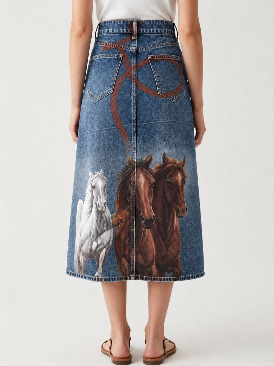 Prairie Roan RB-SKT10 – Back View – Riley – Denim Blue