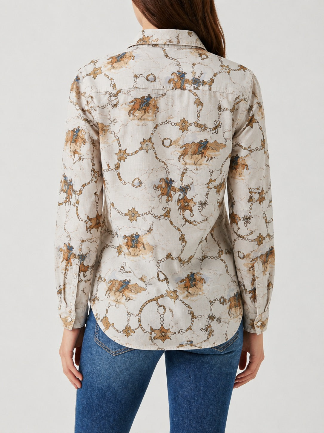 Desert Ride RB-TOP16 – Back View – Riley – Beige, Brown, Blue