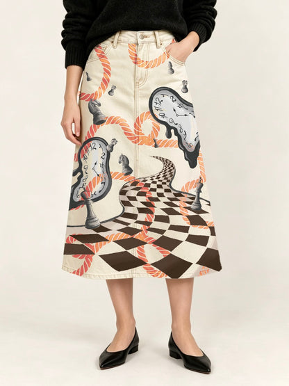 Rodeo Dream Ankle-Length Denim Skirt