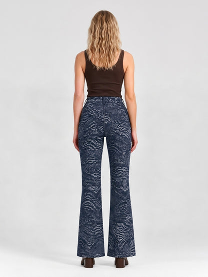 Desert Wave Blue Bootcut Jeans